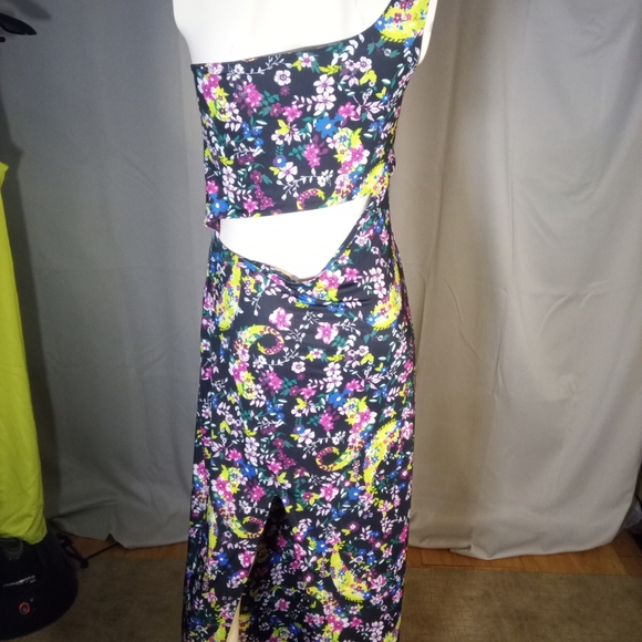 AFRM Purple Blue Sheath Dress Spaghetti Strap Cocktail - Picture 3 of 3